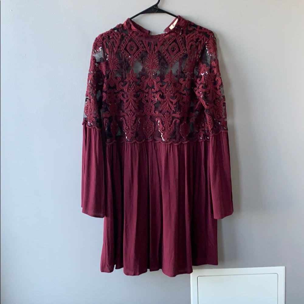Maroon dress